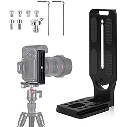 Soporte Para Filmar Con Camara Reflex Aicharynic L Placa Vertical Soporte Placa de Liberación Rápida en Forma de L Soporte en L para Cámara Réflex Digital para Cámara DSLR,para Canon,Nikon,Sony DSLR Cámaras