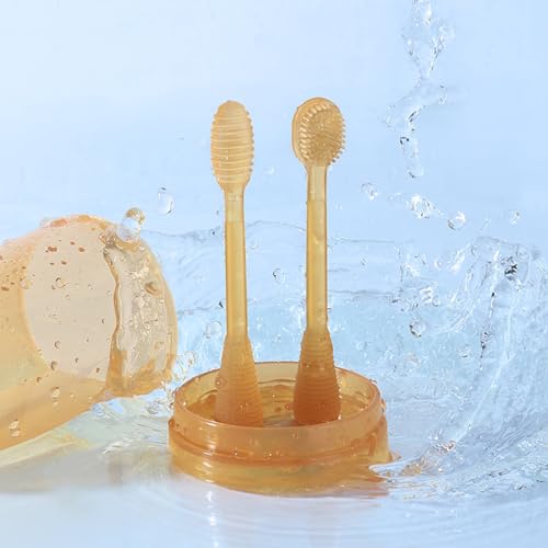 Zahnbürste für Neugeborene, weiches Silikon, Massagezahnbürsten-Set, Zungenbürste, Säuglings-zu-Kind-Zahnbürsten-Set, Zungenreiniger – Bild 6