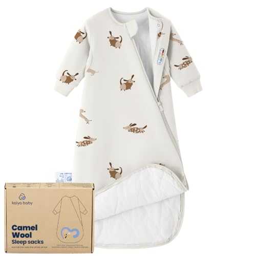 Image of kaiya baby Unisex Sleeping Bag for Babies and Toddlers 2.5 Tog Sleep Sack, Long Sleeve Sleep Sack, Wearable Blanket Baby