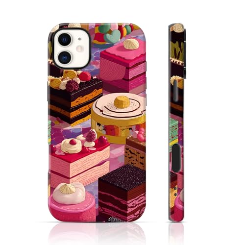 kadezia for iPhone 11 Case 6.1 inch Rainbow Layered Cake