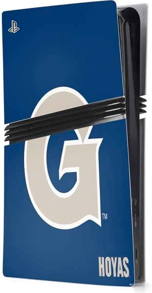 Skinit Decal Gaming Skin Compatible with PS5 Pro Console - Officially Licensed Georgetown University Jack The Bulldog Mascot Design