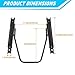 Kojem Universal Seat Sliders Seat Mounting Track, Dual Locking Rails Brackets Kit Compatible with NRG Sparco and Most Aftermarket Seats- 1 x Set of Sliders