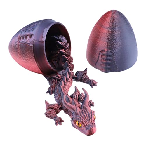 Dragon Egg Model, Realistic Dragon Collectible, Articulated Dragon Model, Flexible Joints Model, 3D Printed Dragon, Desktop Dragon Egg, Dragon Egg Collectible, Realistic Animal Model