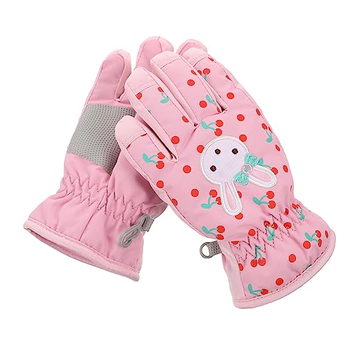 Mitaines de ski pour les activités de plein air en hiver, lot de 2 paires enfant
