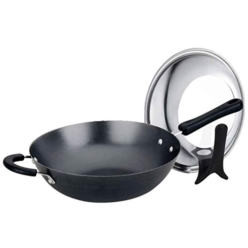 Wok Pan Stir Fry Pan Cookware, Hard Anodized, Non-Toxic Hard Titanium miniatura 2