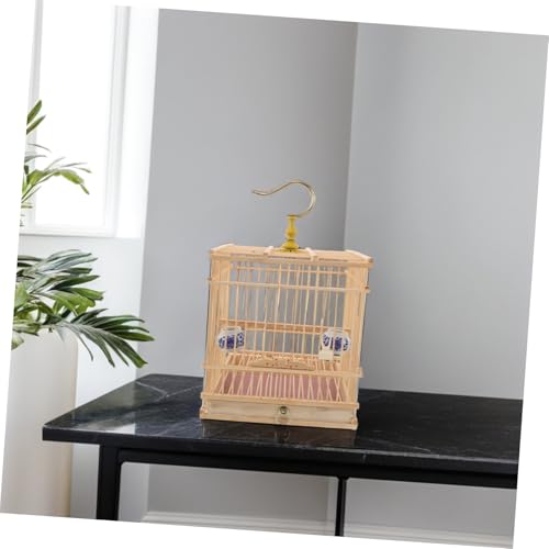Cage à oiseaux rectangulaire pour sublimer votre salon en beige - 8