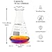 JOLABEAR 2000ml Erlenmeyer Flask, 3.3 Borosilicate Glass Extra-Thick with EPE Foam Packaging, Flat Bottom for Industrial and Home Use