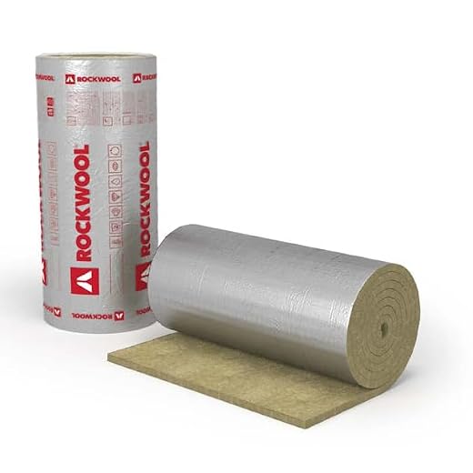 ROCKWOOL KLIMAMAT 50mm x 5m x 1m Lamellenmatte aus Steinwolle in verschiedenen Größen – Hochwertige Dämmung für Lüftungs- und Klimaanlagen