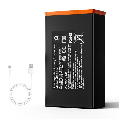 Image of 1-Pack 5000mAh Replacement Battery for Moultrie Cellular Trail Cameras - Compatible with Edge Series including Edge, Edge, Edge Pro, Edge 2, Edge 2 Pro, Features USB-C and Solar Panel Charging