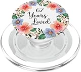 Photo Gallery 67 years loved 67th birthday floral 67 years loved for women popsockets popgrip per magsafe Photo Gallery 67 years loved 67th birthday floral 67 years loved for women popsockets popgrip per magsafe