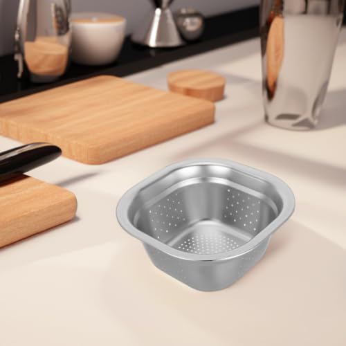 Colador cuadrado de acero inoxidable de 22cm Didiseaon para alta cocina y restaurantes 6