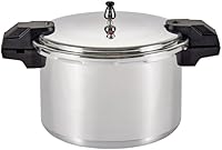 Mirro 92116 16-Quart Polished Aluminum Pressure Cooker Canner - 5/10/15 PSI, Safe Fast Cooking & Canning