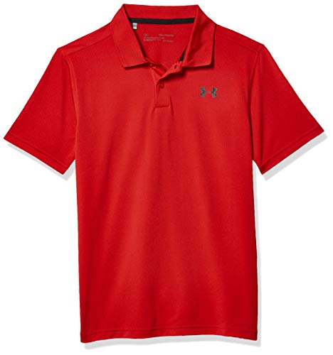 Under Armour Boys' Performance 2.0 Golf Polo, Red (600)/Black, Youth Medium