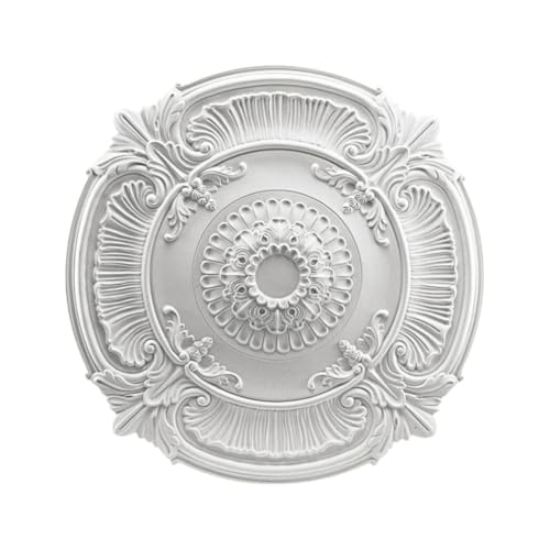 Chaoyilian DecoracióN De Techo De PU,MedallóN De Techo Decorativo,MedallóN De Techo De PU,MedallóN para Ventilador De Techo,Panel Decorativo para LáMpara De Techo,Rosetones Techo Lampara