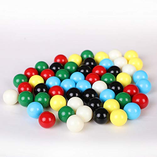 Laviesto 9/16 In Game Replacement Marbles,60Pcs Solid Color Game Balls For Chinese Checkers,Aggravation Game,Marble Run,Marble Games(6 Colors) #TOP3