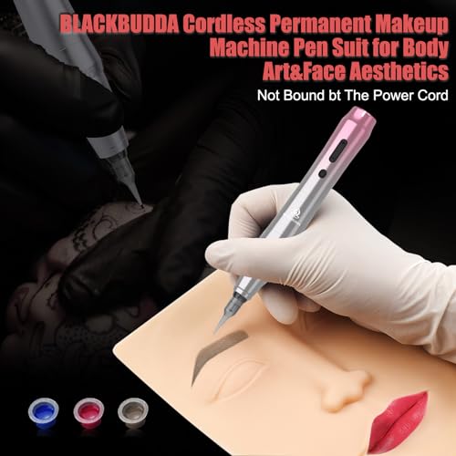 Blackbudda TP010-5 Pmu Machine With Display Screen, Rotary Permanent Makeup Machine Kit Equipped 10Pcs Needles Cartridge thumb #6