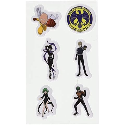 One Punch Man Group Puffy Sticker Set Anime Cover