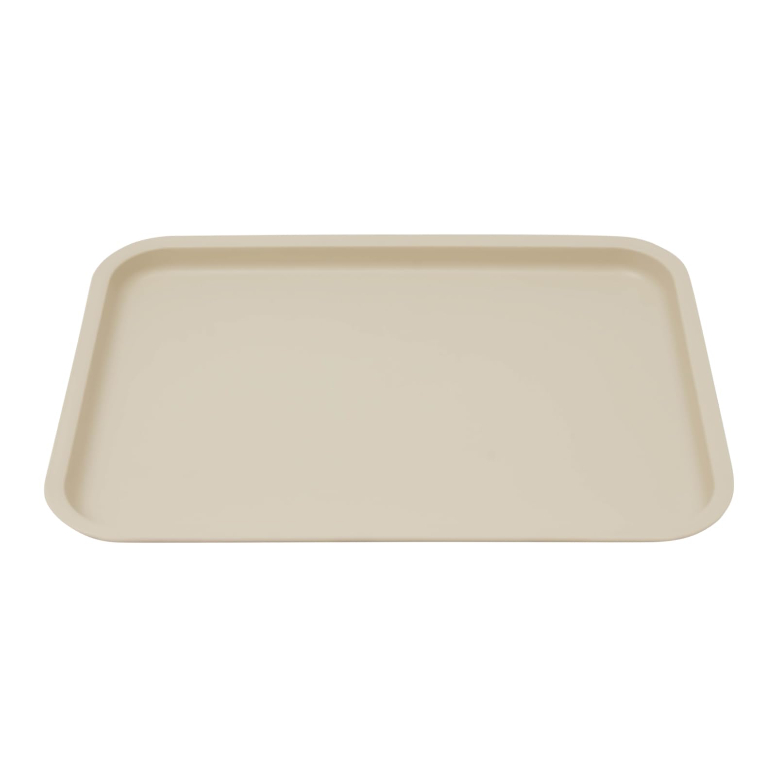 24 bandejas apilables de comida rápida para restaurantes rápidos, cantinas, cocinas, hoteles, restaurantes, salones de comida, 36 x 27 x 2 cm (caqui)