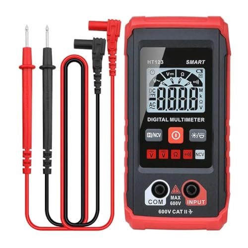 Bonseor Ht Automatic Digital Multimeter,Tm-510 4000 Counts Smart Digital Multimeter,Digital Display Intelligent Multimeter,Voltage Tester with Non-Contact Voltage Function (1 PCS)