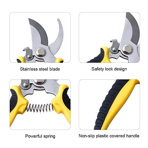 3 peças tesoura de poda de jardinagem podadeira de árvore podadora de jardim tesoura de poda de aço