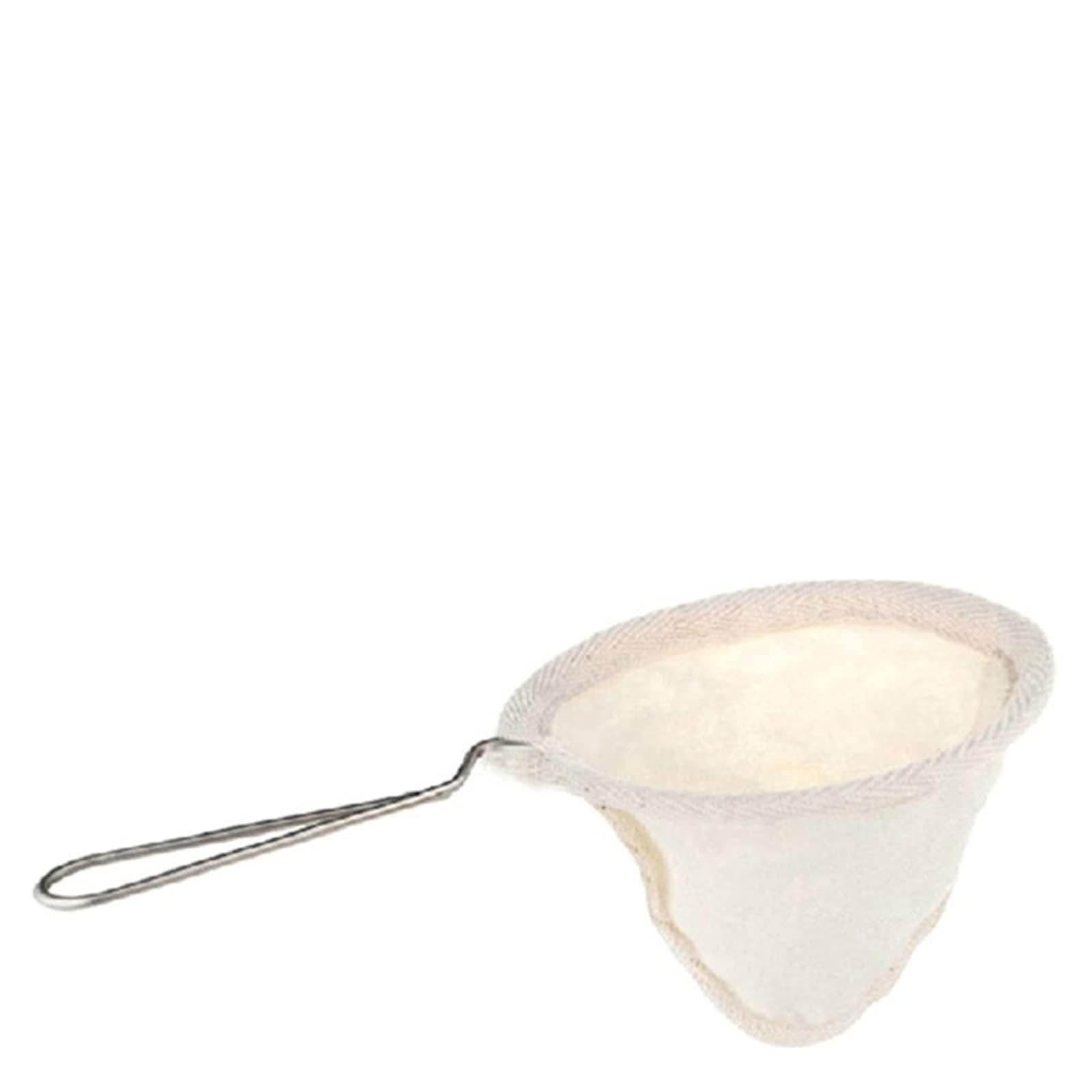 Buxuaaaa Cloth Coffee Filter Strainers Flannel Coffee Dripper with Stainless Steel Handle Accessories Filter