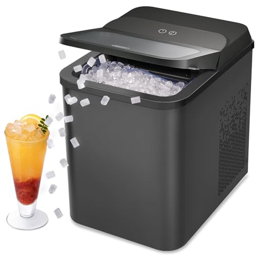Gevi Nugget Ice Maker Countertop, Ready in 5 Mins, 35lbs Per Day, Auto-Cleaning, Sonic Ice Maker with Basket and Scoop, for Home/Party/RV/Camping