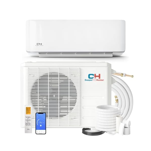 Cooper hunter 30000 btu mini split acheating system sophia series 18 seer 208230v with 25ft installation kit  urban country home decor