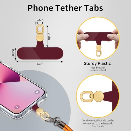 Onglet d'attache de téléphone, 10 pièces patch universel de cordon de téléphone sans transparent - Photo 92 sur 104