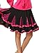 Grouptap Vestido de Falda de Baile Latino Que se encrespa Rosa para...