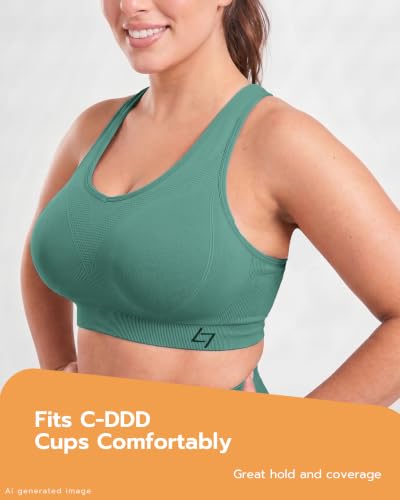Image of FITTIN Supportive Sports Bra for Large-Bust: 12-Hour Zero-Pressure Comfort