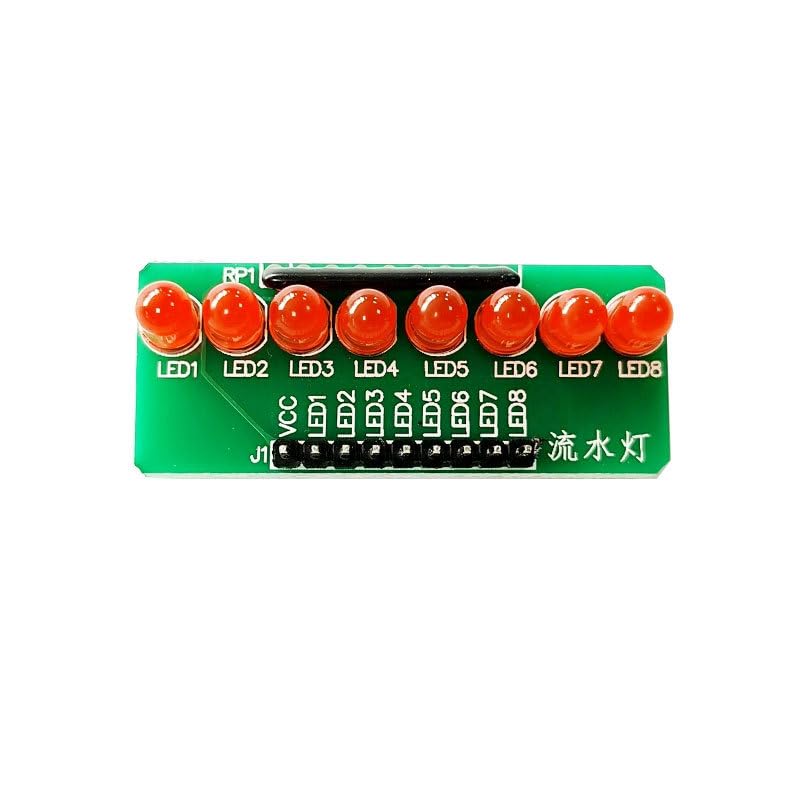 8-Channel LED Chaser Light Module for Microcontroller Projects - Running Light Experiment Kit