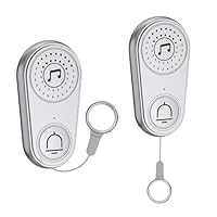 Swokely 2-Kanal-Rufmaschine Caregiver Pager Call Button Elderly Wireless Call Button Einstellbare Lautstärke Mehrere Musikoptionen für Home Office