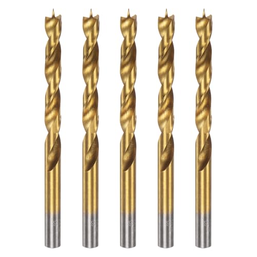 Mèche hélicoïdale 8mm HSS4241 dorée pour éviter les éclats sur le bois et le plastique