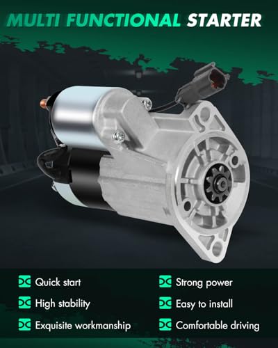 Image of SCITOO Starters New Compatible for Nissan D21 Pickup 1996 1997 Frontier Pickup 1998-2001 Xterra 2000 2001 2.4L 17685N SMT0062 M0T60081