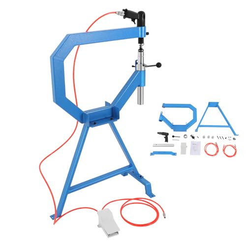 Pneumatic Planishing Hammer 875-1350RPM Planishing Hammer Bending Machine Thin Plate Shaping Machine Metal Shaping Machines with 1/2/3 Anvil&Foot Pedal for Repair Shops Car Maintenance Shops