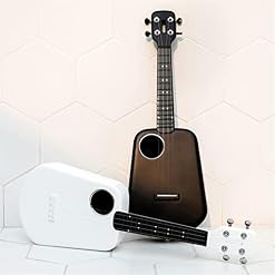 Ukulele LED Bluetooth 23 inch USB Smart Ukulele APP Control Bluetooth Concert Soprano Ukulele Guitar Musical Instrument Guitar (Color : 1) (3) – Image 2