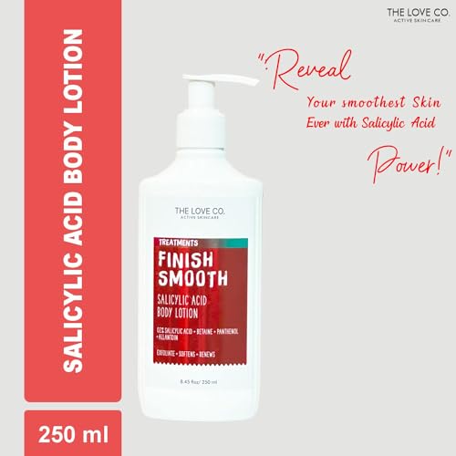 Image of THE LOVE CO. Daily Moisturizing Body Lotion with Salicylic Acid 250ml- Enriched with Jojoba Oil, Shea Butter, Vitamin E - Ideal for Dry Skin - For Men & Women