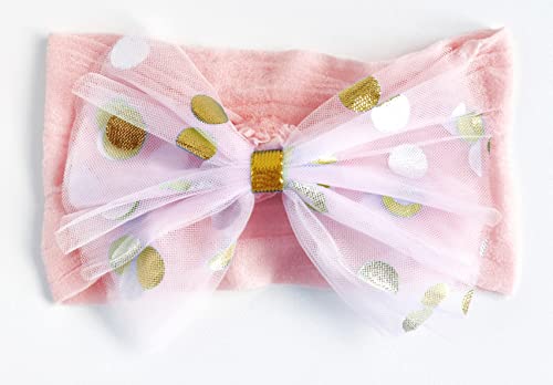 Image of ANNA CREATIONS premium Designer Soft Flower Bow hairband Headband Hair Accessories for Baby Girls, baby girl kids hairband headbands elastic hair accessory,Pack of 6 - Multicolor