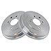 TRQ Rear Brake Drum Pair Set for 2009-2014 Nissan Cube / 2007-2012 Nissan Sentra / 2007-2012 Nissan Versa