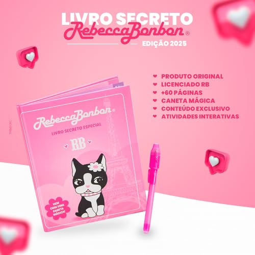 Kit RB Mochila Costas Pompom Lancheira Térmica Linha Holográfica Rebecca Bonbon Coleção Escolar 2025