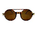  Gafas de sol para hombre y mujer, redondas, espejo juvenil.
