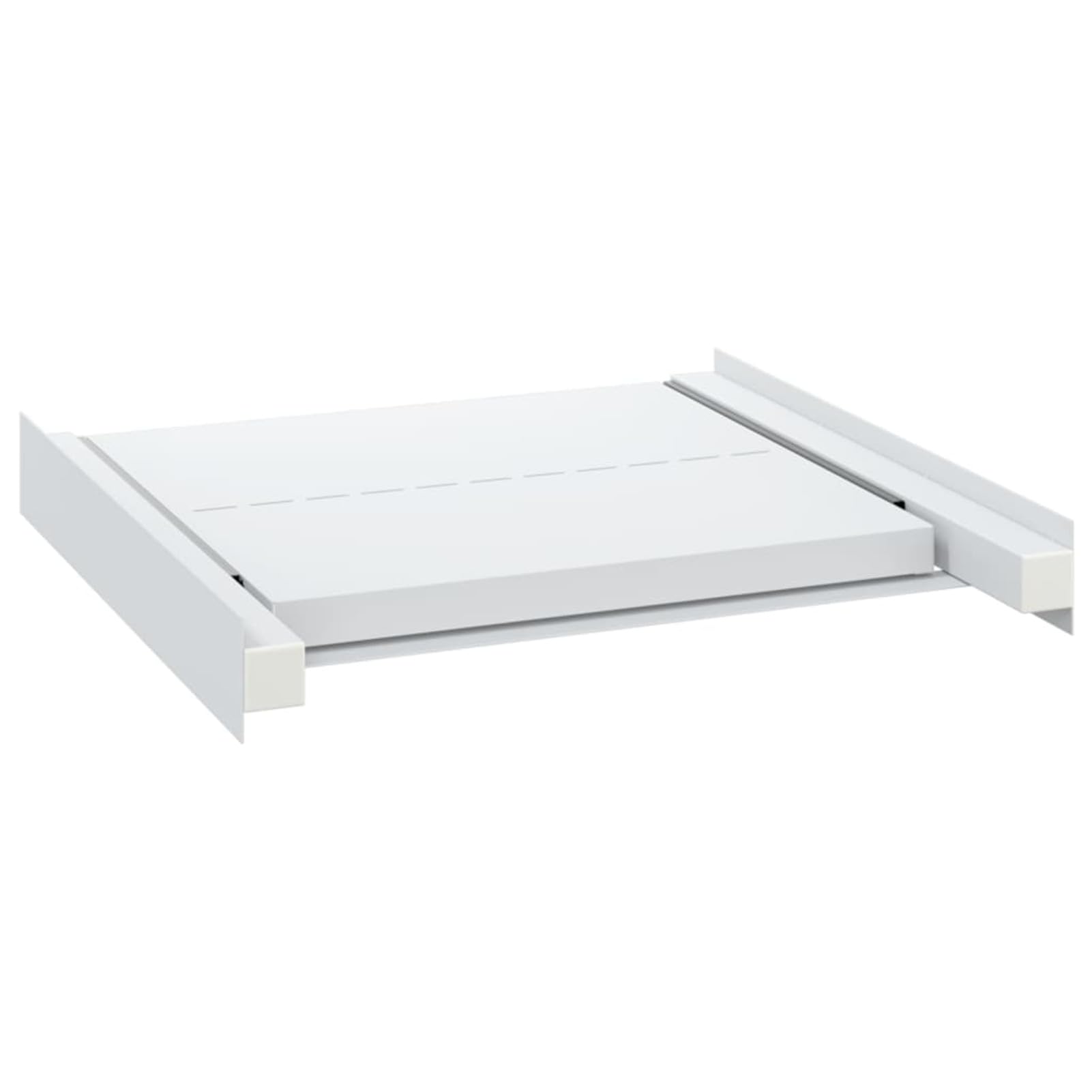Kit de Apilamiento para Lavadora y Secadora - Adecuado para Varios Modelos, Acero, Blanco, 60x60x8 cm, Capacidad Máxima 80 kg