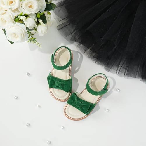 Image of ESTINE Toddler /Little Kid Girls Bow Open Toe Flat Evening Dress Sandals