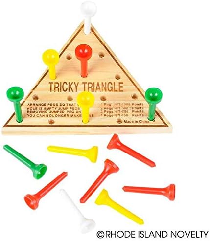 Rhode Island Novelty 4.5" Wooden Triangle Game