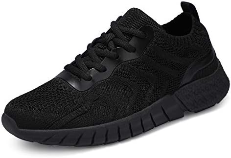 UUBARIS Womens Lightweight Breathable Mesh Fashion Sneakers Tennis Shoes Women Black Size 9