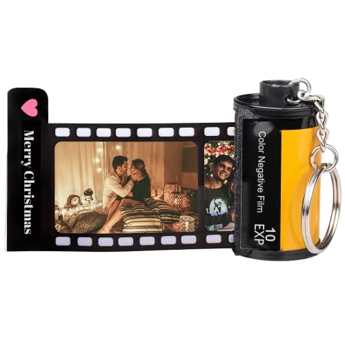 Imagen de Wanapix Llavero Carrete con Fotos Llavero Personalizado con 10 Fotos Carrete con tus Fotos Regalo Original para Hombre y Mujer
