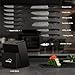Knife Set, Amorston 15 Pieces Kitchen Knife Set with Built in Knife Sharpener, High Carbon German Stainless Steel Knife Block Set, Black Dishwasher Safe Knives Set, Valentine's Gift
