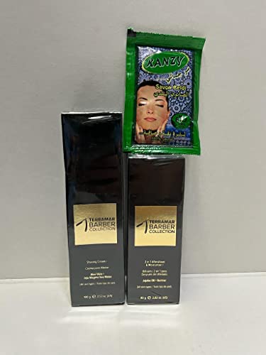 Terramar Barber collection (shaving cream 100g & Aftershave 80g) with Moroccan soap