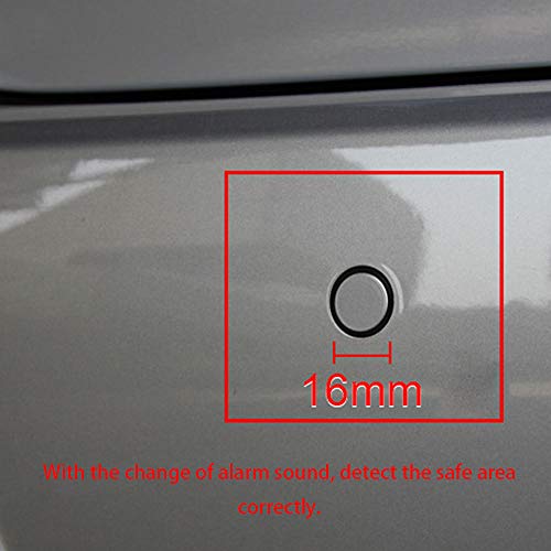 Btuty Sistema de sensores de estacionamento Parktronics 4pcs Sensores planos Reverse Backup Radars S