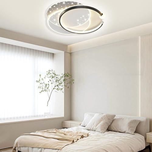 Plafonnier LED aluminium étoile minimaliste pour chambre moderne - 7